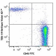 Brilliant Violet 421™ anti-mouse TER-119/Erythroid Cells Antibody (116233)