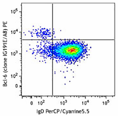 PE anti-mouse/human Bcl-6 Antibody (648303)