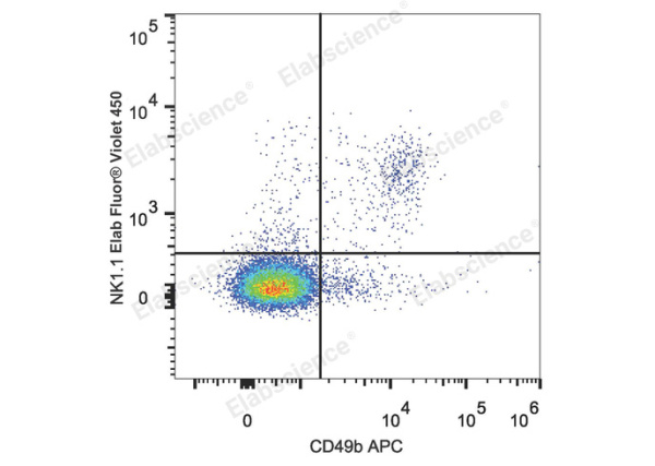 Elab Fluor® Violet 450 Anti-Mouse CD161/NK1.1 Antibody[PK136] (E-AB-F0987Q)