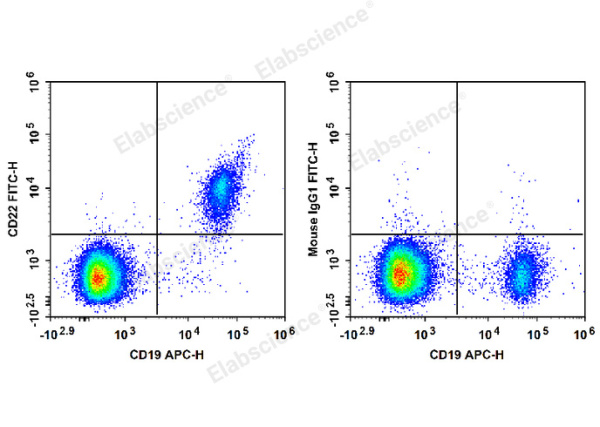 FITC Anti-Human CD22 Antibody[HIB22] (E-AB-F1321C)