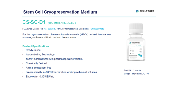 Stem Cell Cryopreservation Medium