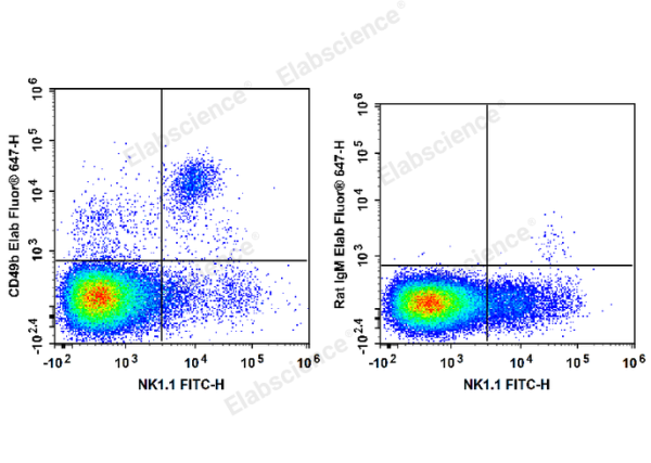 Elab Fluor® 647 Anti-Mouse CD49b/pan-NK cells Antibody[DX5] (E-AB-F1116UM)