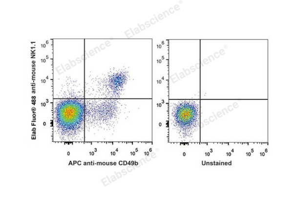 Elab Fluor® 488 Anti-Mouse CD161/NK1.1 Antibody[PK136] (E-AB-F0987L)